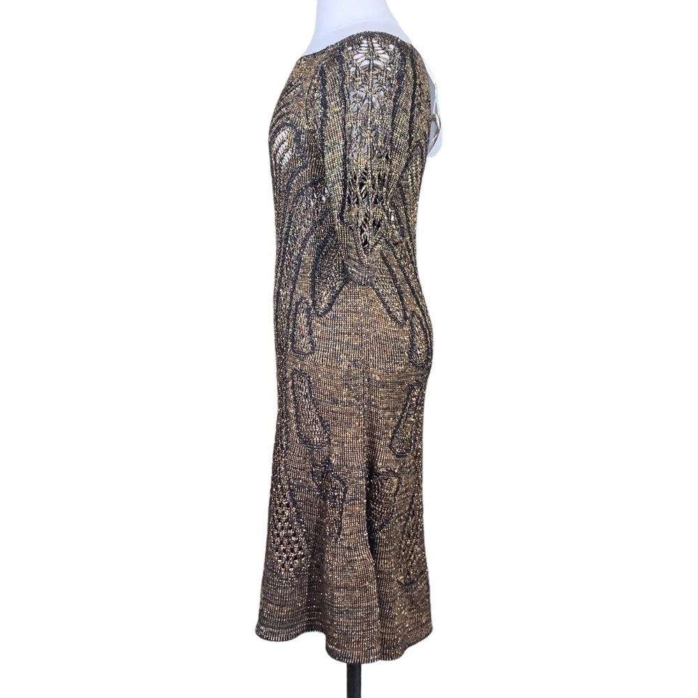 Cecilia Prado Obrizus Dress Gold and Black size m NWT - Picture 8 of 12
